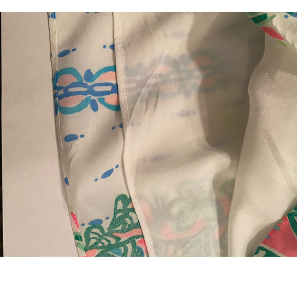 Lilly Pulitzer Mary Ellen Silk Dress Resort White Coconut Row Off The Sh… - Picture 8 of 14
